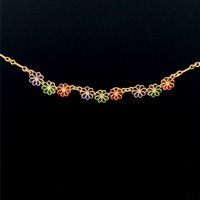 Collana Cianfrone Gioielli Donna in Oro Diamante 0.09 Ct COOR-61-198 - COOR-61-198